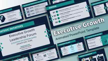 A collage of presentation slides from Strategic Initiatives & Data Evolution Master Template | 2026 Edition